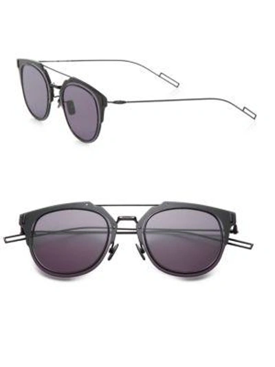 Shop Dior Composit 62mm Round Sunglasses In Grey