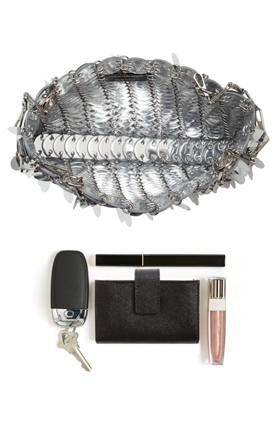 Shop Paco Rabanne Iconic Shoulder Bag - Metallic In Silver