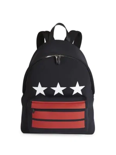 Shop Givenchy Star Print Backpack In Black