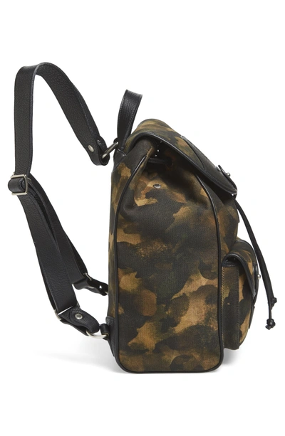 Shop Ghurka Blazer Canvas Backpack In Camo Solid