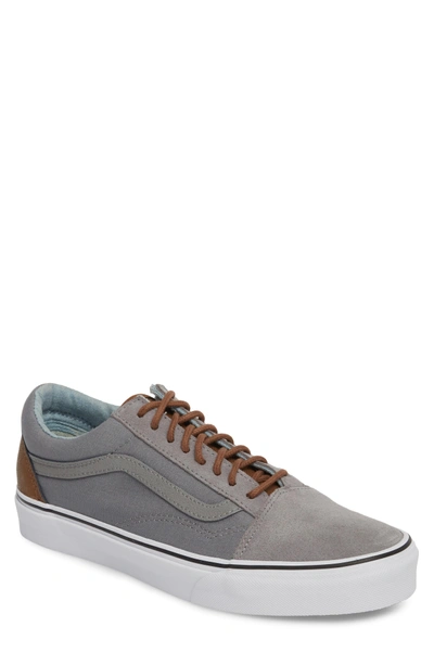 Shop Vans Old Skool Low Top Sneaker In Frost Grey/ Acid Denim Leather