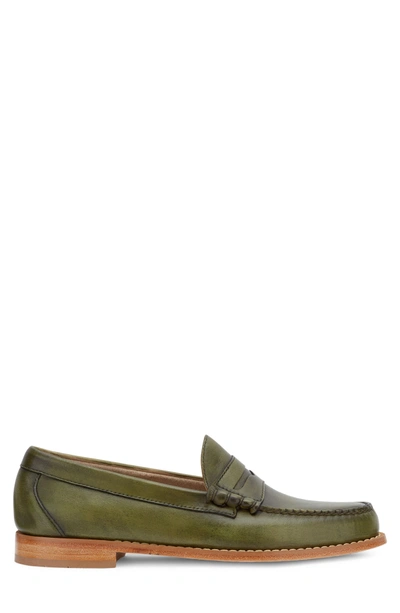 Shop G.h. Bass & Co. 'larson - Weejuns' Penny Loafer In Green/ Green Leather