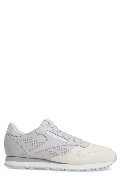 Shop Reebok Classic Leather Ue Sneaker In Grey/ Chalk/ Stark Grey/ White