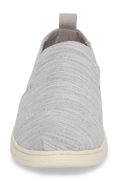 Shop Toms Deconstructed Alpargata Slip-on In Drizzle Striped Chambray