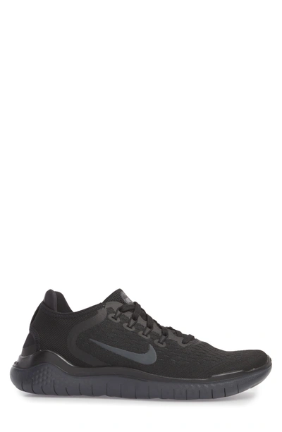 Shop Nike Free Rn 2018 Running Shoe In Black/ Anthracite