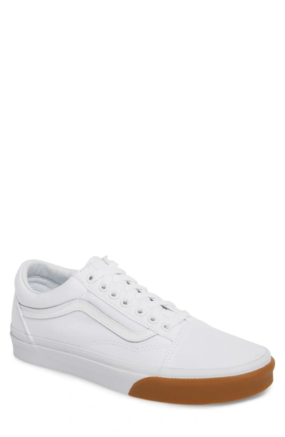 Shop Vans Gum Old Skool Sneaker In True White/ True White