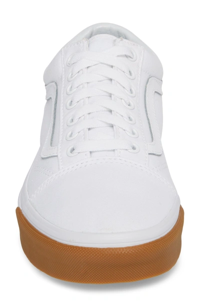 Shop Vans Gum Old Skool Sneaker In True White/ True White
