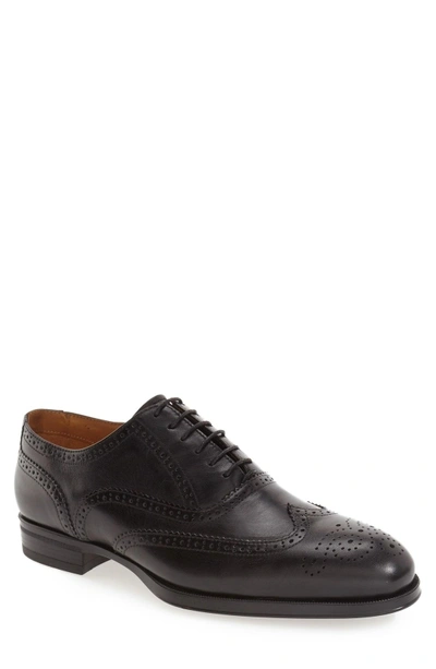 Shop Vince Camuto 'tallden' Wingtip In Black Leather