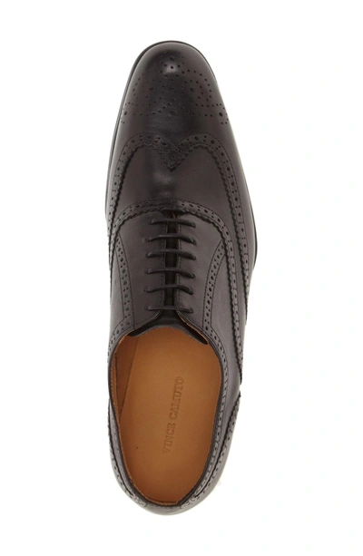 Shop Vince Camuto 'tallden' Wingtip In Black Leather