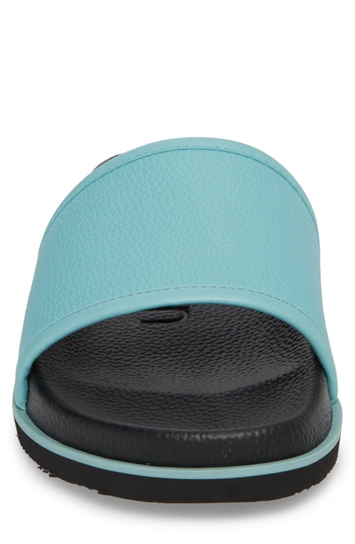 Shop Calvin Klein Mackee Sport Slide In Cadet Blue Leather