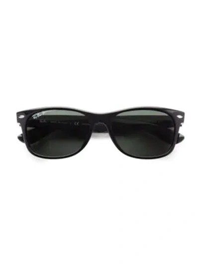 Shop Ray Ban Men's Rb2132 55mm New Wayfarer Sunglasses In Black Polarized