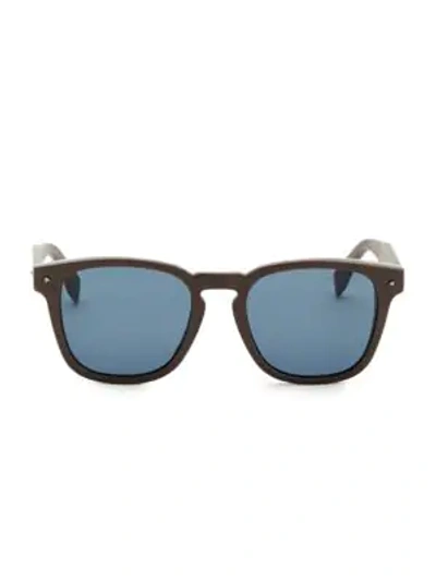 Shop Fendi 52mm Square Sunglasses In Brown