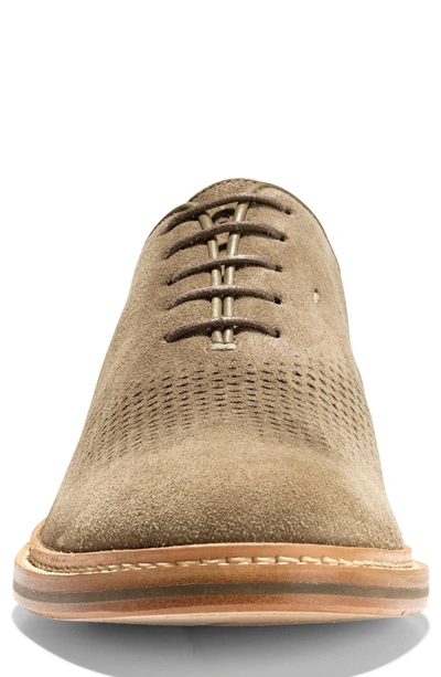 Shop Cole Haan Washington Grand Wingtip In Transient Suede