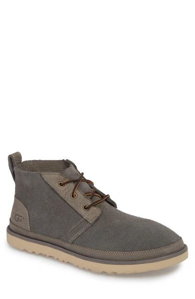 Shop Ugg Neumel Unlined Chukka Boot In Charcoal Leather