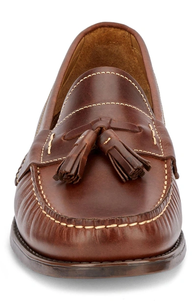 Shop G.h. Bass & Co. Wallace Tassel Loafer In Dark Brown Leather