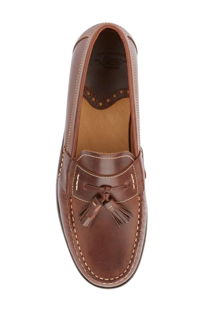 Shop G.h. Bass & Co. Wallace Tassel Loafer In Dark Brown Leather