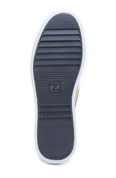 Shop Zanzara Duchamps Slip-on Sneaker In Beige Leather/ Suede