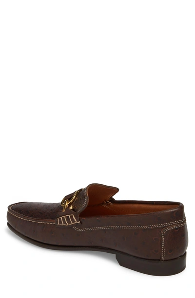 Shop Donald J Pliner Dacio Square-toe Loafer In Brown Leather