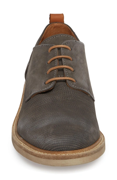 Shop Pajar River Cafe Embossed Plain Toe Derby In Anthracite