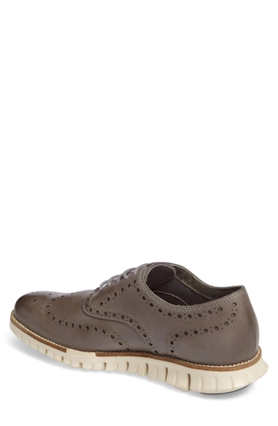 Shop Cole Haan 'zerogrand' Wingtip Oxford In Ironstone Leather