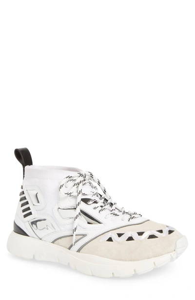 Shop Valentino Heroes Reflext Sneaker In Bianco/ Nero