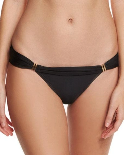 Shop Vix Bia Solid Swim Bikini Bottom, Black