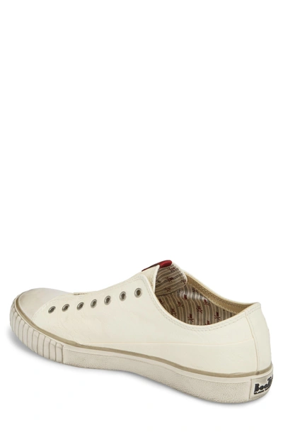 Shop John Varvatos Laceless Low Top Sneaker In White Leather