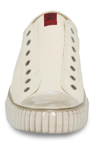 Shop John Varvatos Laceless Low Top Sneaker In White Leather