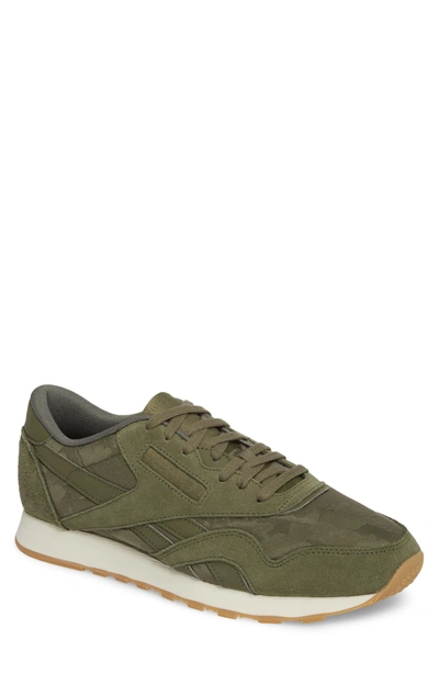 Reebok Classic Leather Nylon Sg Sneaker In Hunter Green/ Chalk | ModeSens