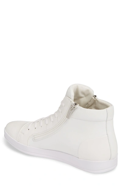 Calvin Klein Men's Berke Leather High-top Sneakers Men's Shoes In White |  ModeSens