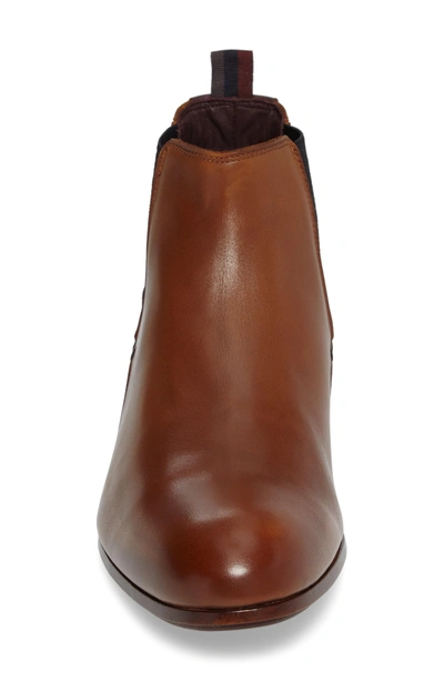 Shop Ted Baker Zenier Chelsea Boot In Tan Leather