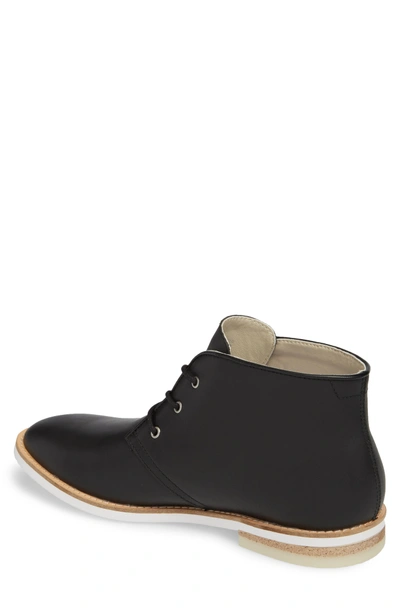 Shop Calvin Klein Albe Chukka Boot In Black Leather