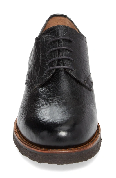 Shop Ariat Hawthorne Plain Toe Derby In Black Leather