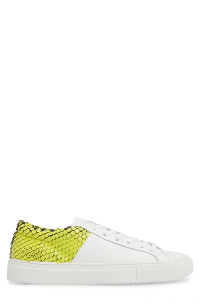 Shop P448 Onec Textured Low Top Sneaker In Python White