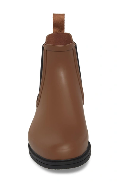 Shop Hunter Original Refined Waterproof Chelsea Boot In Soil/ Black
