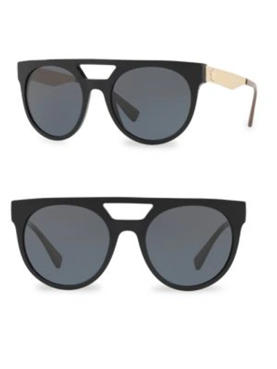 Shop Versace Havna Aviator Sunglasses In Beige Black