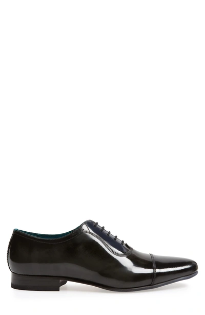 Shop Ted Baker Karney Cap Toe Oxford In Multi Leather Hi-shine