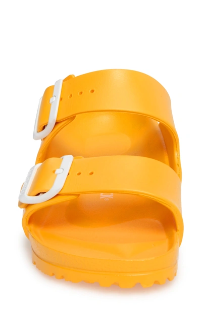 Shop Birkenstock Essentials - Arizona Slide Sandal In Scuba Yellow