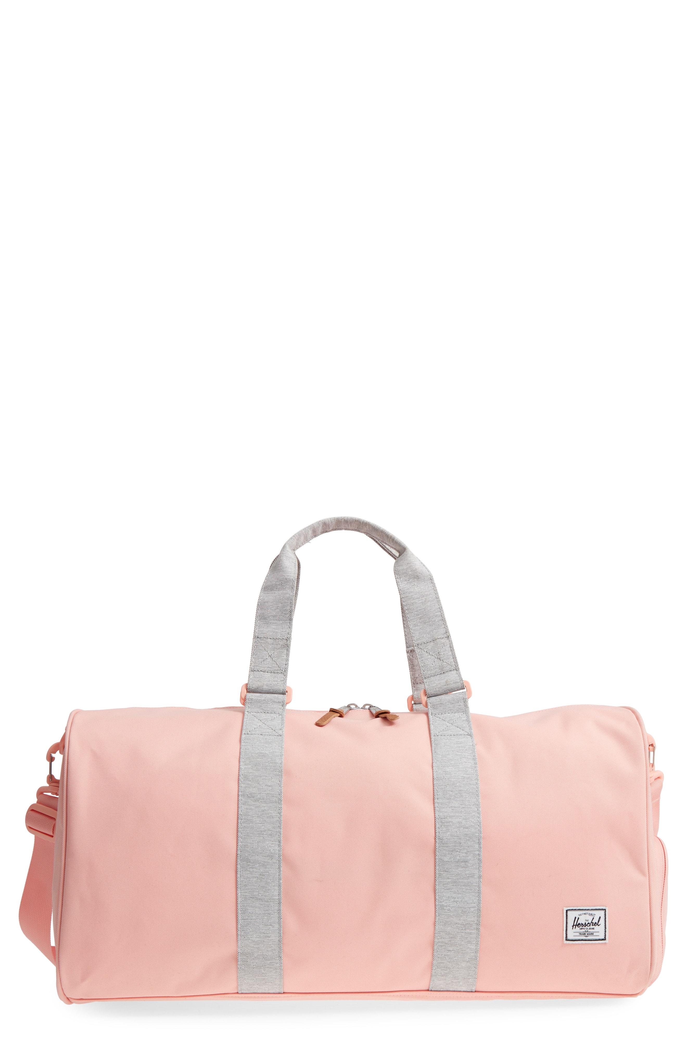 pink herschel duffle bag