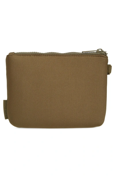 Shop Dagne Dover Scout Small Zip Top Pouch In Dark Moss