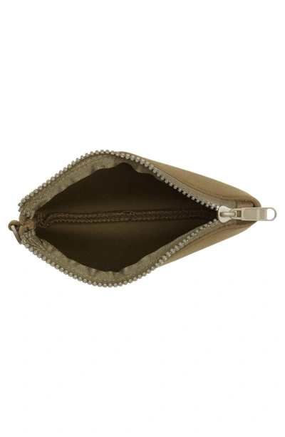 Shop Dagne Dover Scout Small Zip Top Pouch In Dark Moss