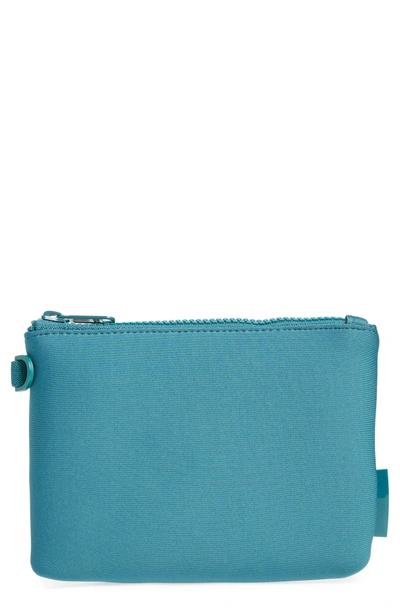 Shop Dagne Dover Scout Small Zip Top Pouch - Blue/green In Palm