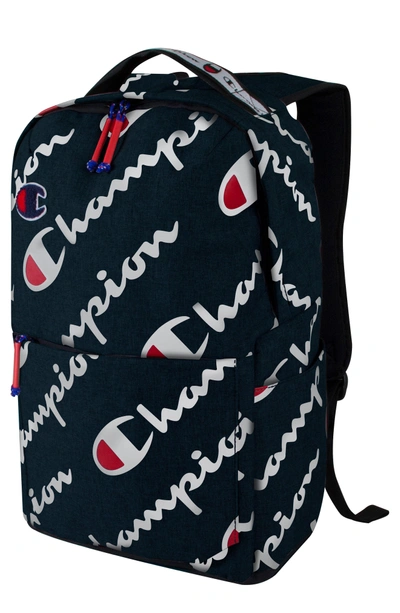 Shop Champion Advocate Logo Backpack - Blue In Navy Heather