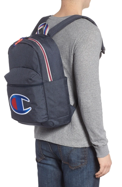 Shop Champion Supercize Backpack - Blue In Navy Heather