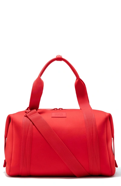 Shop Dagne Dover 365 Large Landon Neoprene Carryall Duffel Bag - Red In Poppy Air Mesh