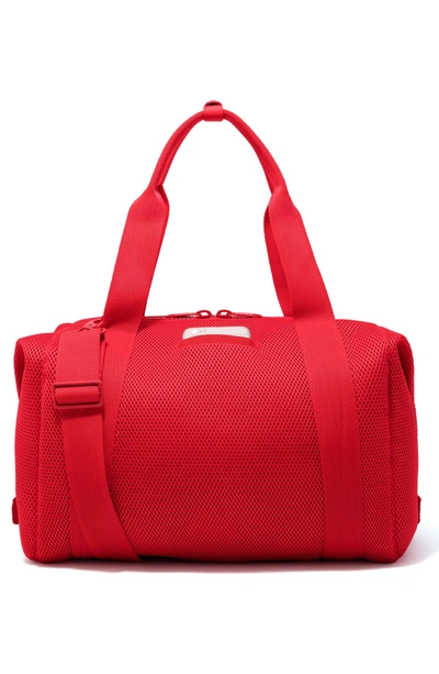 Shop Dagne Dover 365 Large Landon Neoprene Carryall Duffel Bag - Red In Poppy Air Mesh
