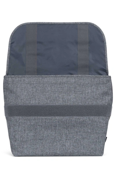 Shop Herschel Supply Co Odell Messenger Bag - Grey In Raven Crosshatch