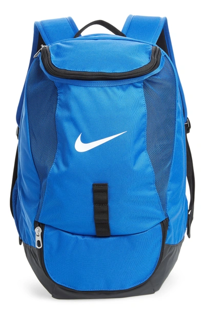 Shop Nike Club Team Backpack - Blue In Varsity Royal/ Black/ White