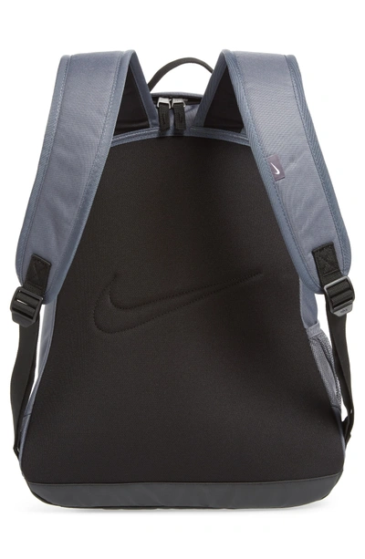 Shop Nike Club Team Backpack - Grey In Flint Grey/ Black/ White