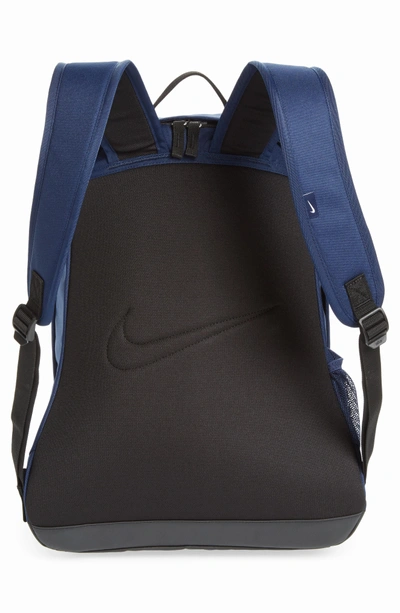 Shop Nike Club Team Backpack - Blue In Midnight Navy/ Black/ White
